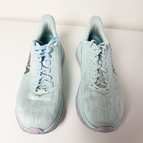 HOKA Mach 4 Women's Running Shoes Athletic Sneakers Mint Blue Pink Size 10 B - Picture 6 of 9